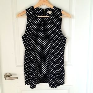 Black sleeveless top